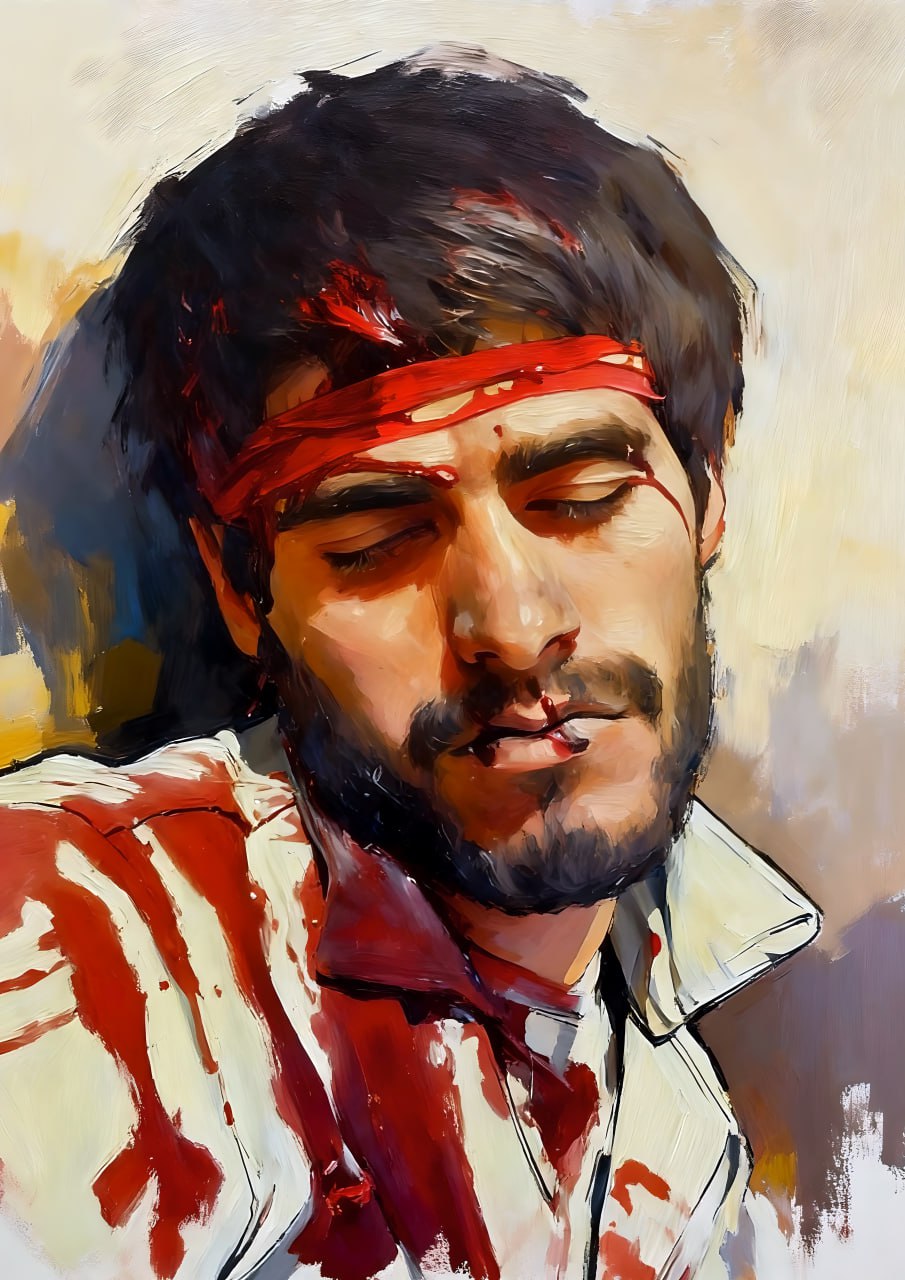 تصویرسازی چهره شهید امیر حاج امینی